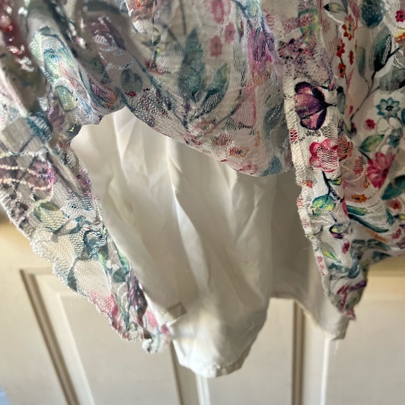 Jordache girls size M (7-8) overall lace skirt dress. Skirt has lining. - Picture 6 of 9